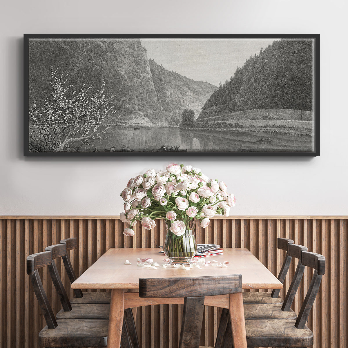 Delaware Water Gap - Floater Framed Canvas Print