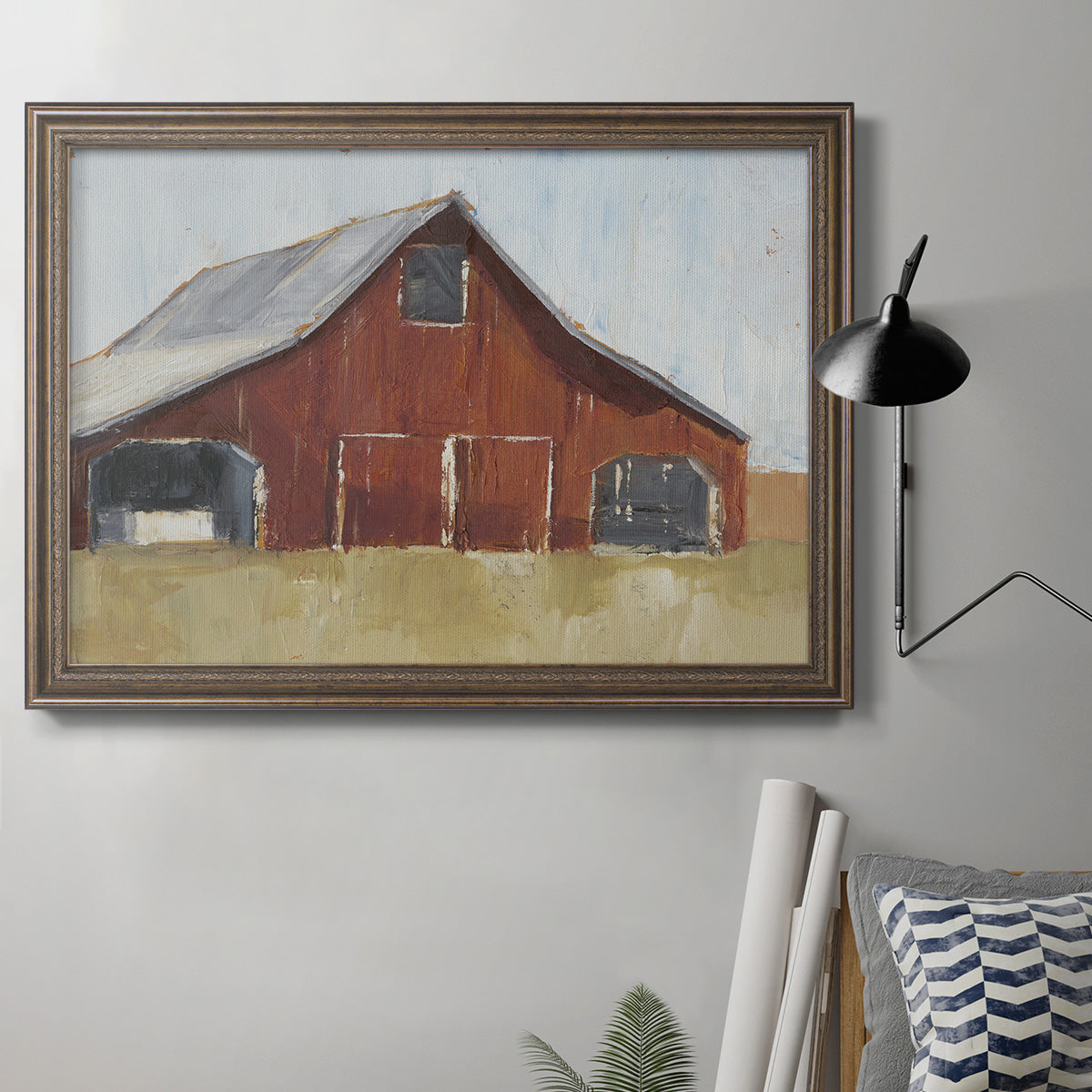 Rustic Red Barn I Premium Framed Canvas- Ready to Hang