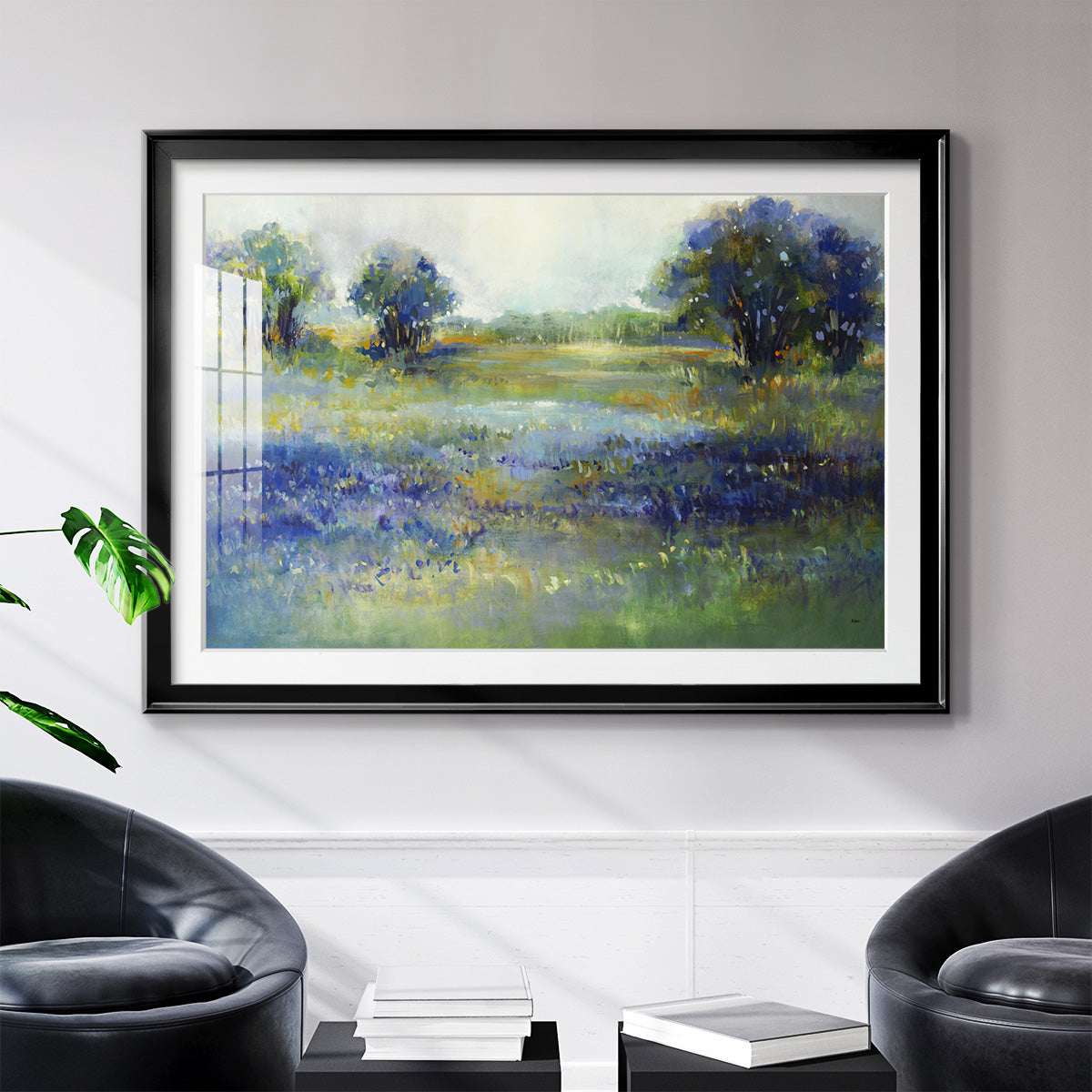 Wildflower View - Modern Framed Art Print