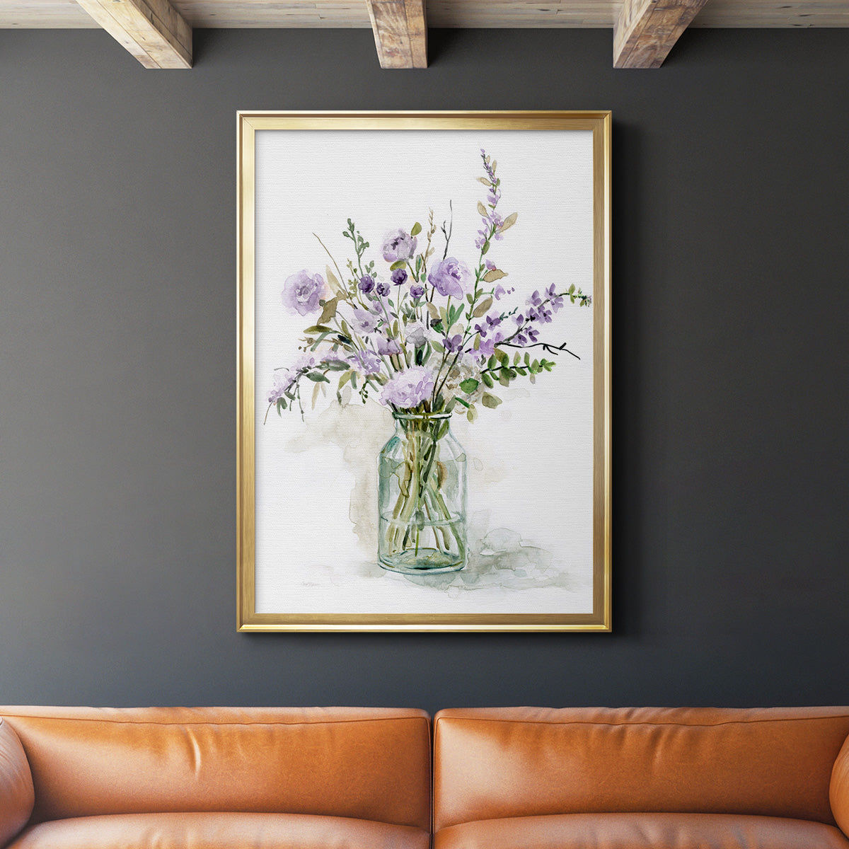 Purple Passion I - Modern Framed Canvas Print