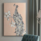 Peacock in Gold I Premium Gallery Wrapped Canvas - Ready to Hang