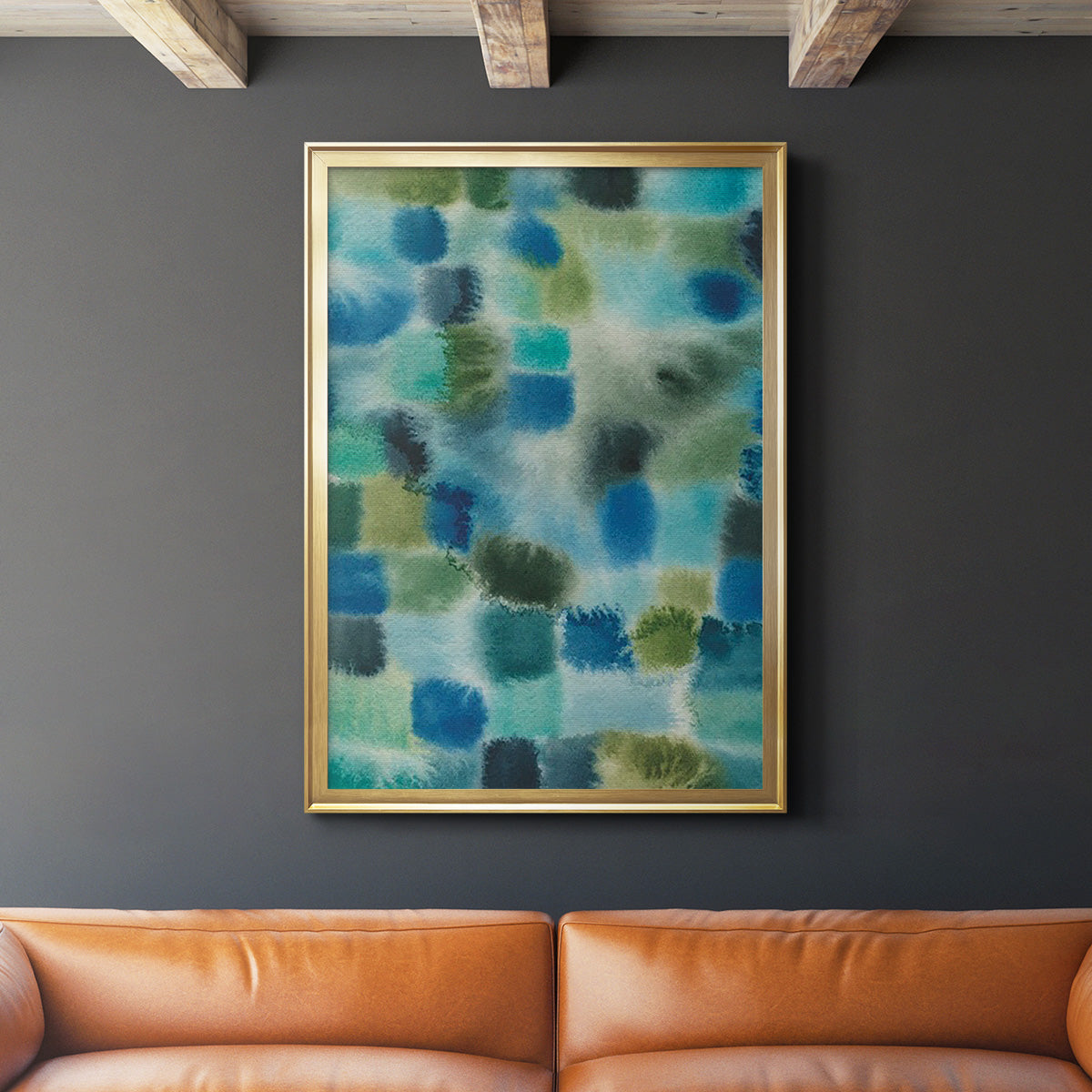 Earthy Plexus I - Modern Framed Canvas Print