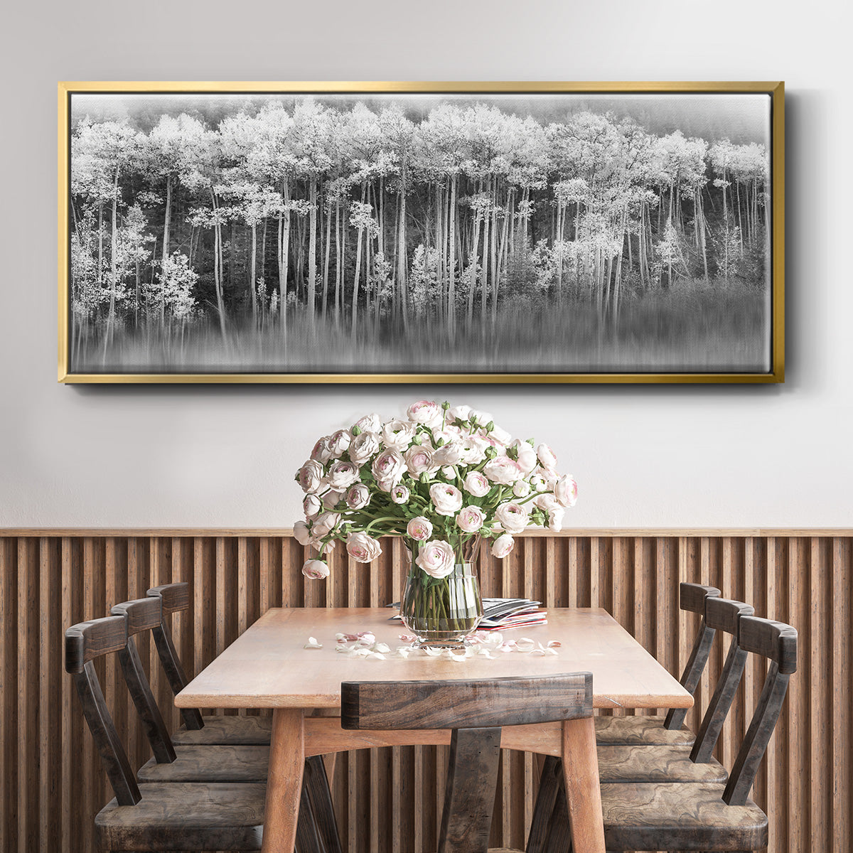 Dreamy Aspen - Floater Framed Canvas Print