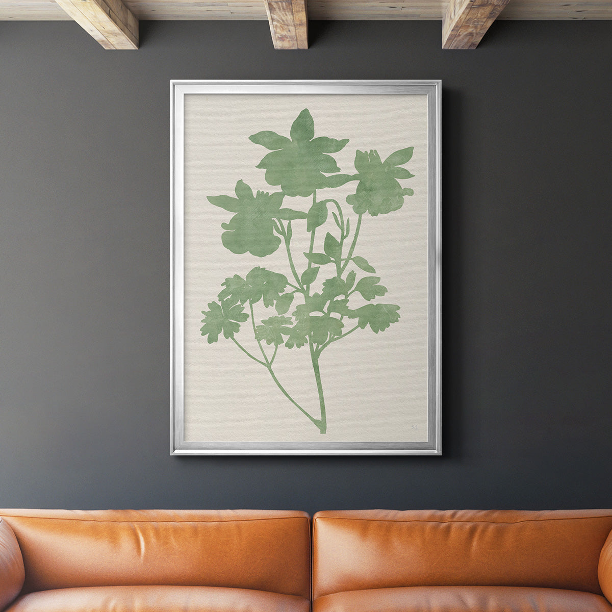 Vintage Garden I - Modern Framed Canvas Print