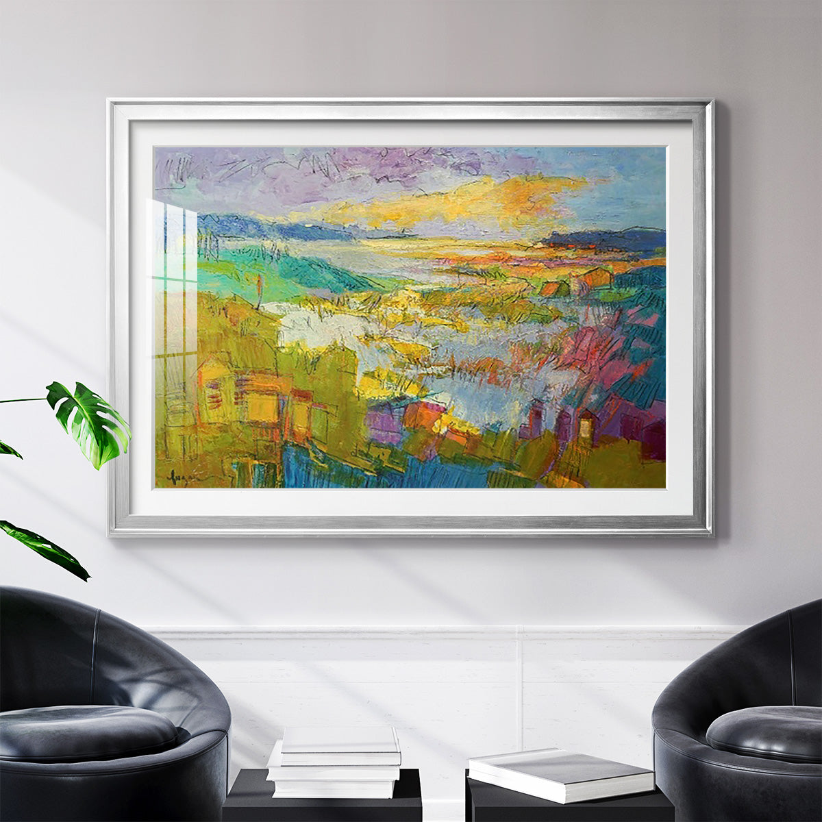 Diamond Girl Dances - Modern Framed Art Print