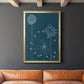 Graphic Alliums I - Modern Framed Canvas Print