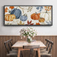 Autumn Pumpkins - Floater Framed Canvas Print