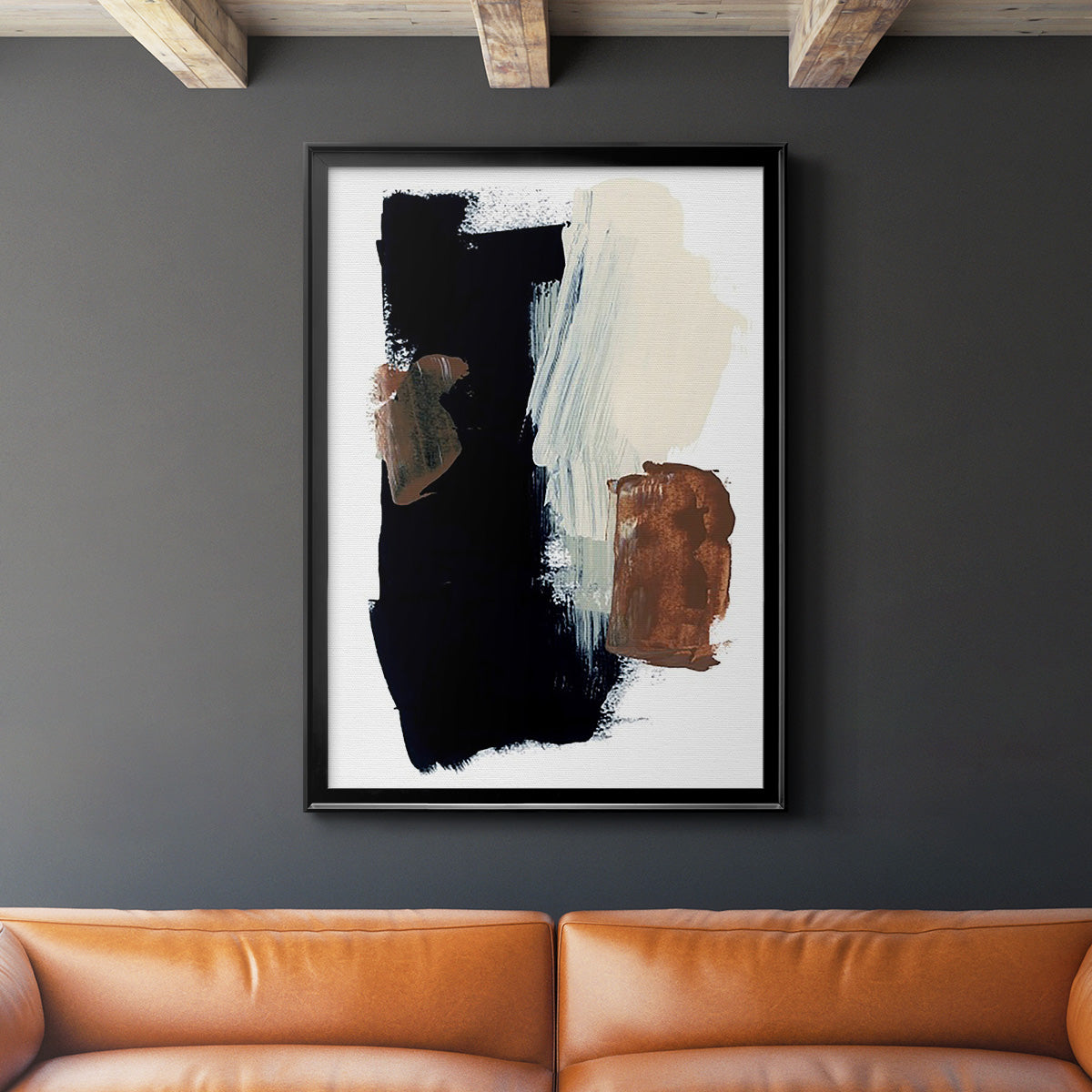 Goldenrod Patch I - Modern Framed Canvas Print