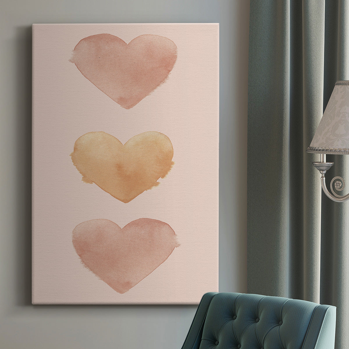 Modern Romance Collection B Premium Gallery Wrapped Canvas - Ready to Hang