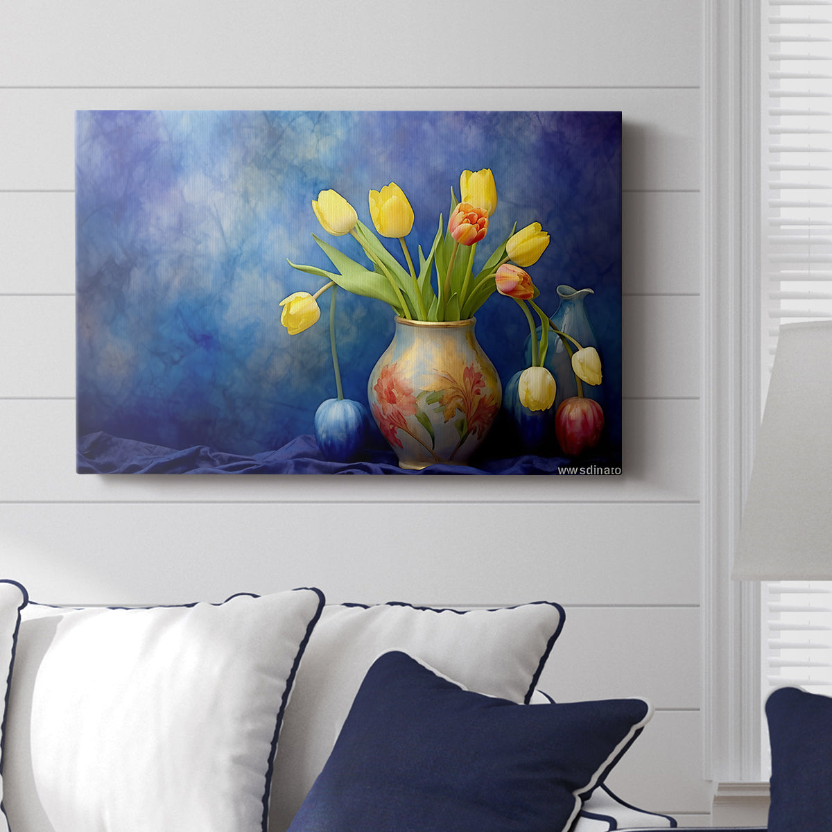 Floral Watercolor IX - Canvas Art Print