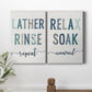 Lather Rinse Repeat Premium Gallery Wrapped Canvas - Ready to Hang