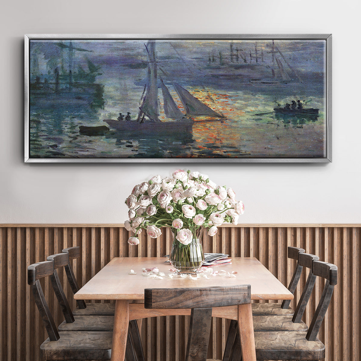 Sunrise at Sea - Floater Framed Canvas Print
