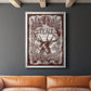 Red Wood Peace -  Framed Canvas Print