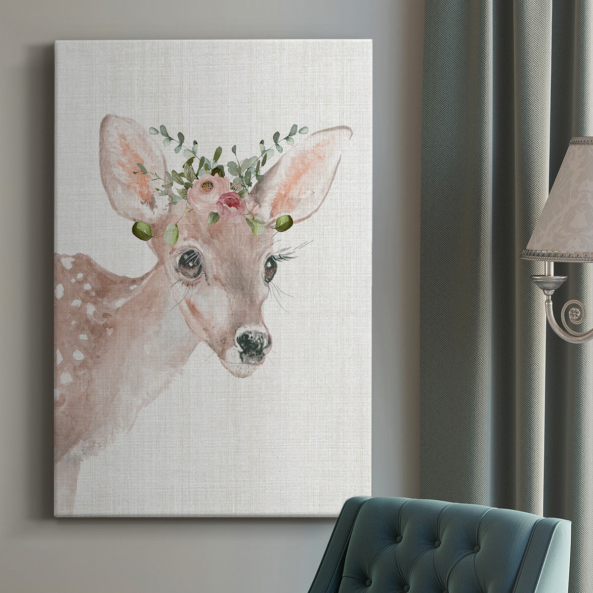 Dressy Fawn - Canvas Art Print