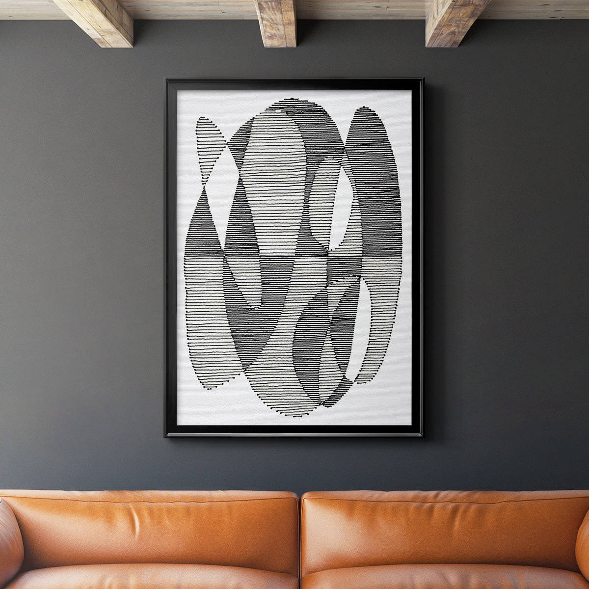 Opposite Day II - Modern Framed Canvas Print