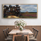 The Road and the House - Floater Framed Canvas Print