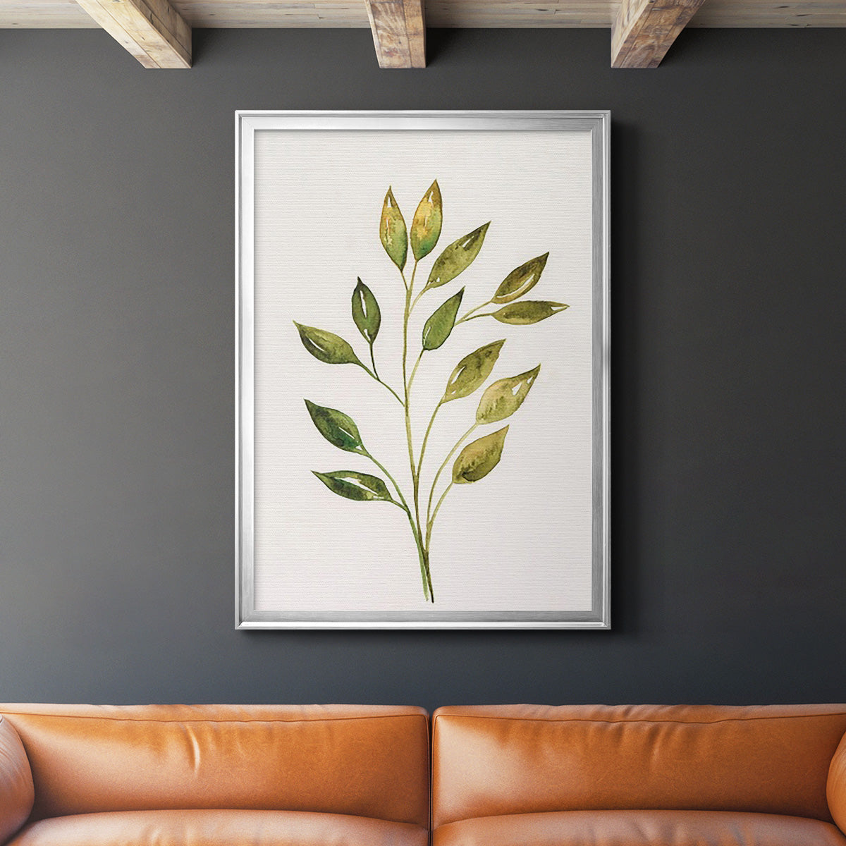 Single Twig II - Modern Framed Canvas Print