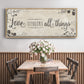 Love Conquers - Floater Framed Canvas Print
