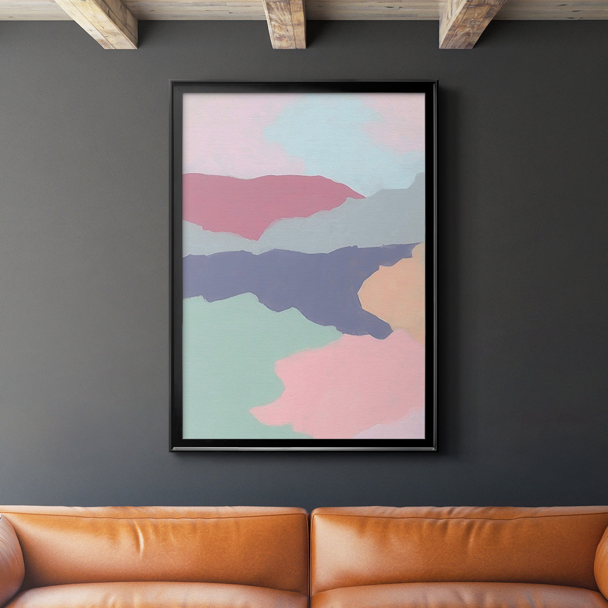 Desert Prism II - Modern Framed Canvas Print