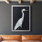 Calm Great Egret II - Modern Framed Canvas Print