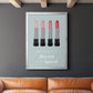 Flawless Lipstick - Modern Framed Canvas Print