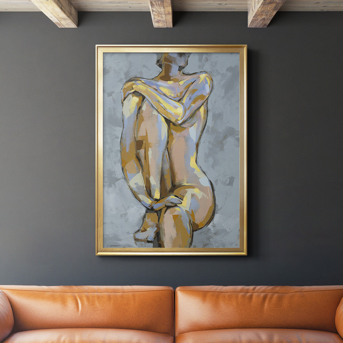 Grey Maiden I -  Framed Canvas Print