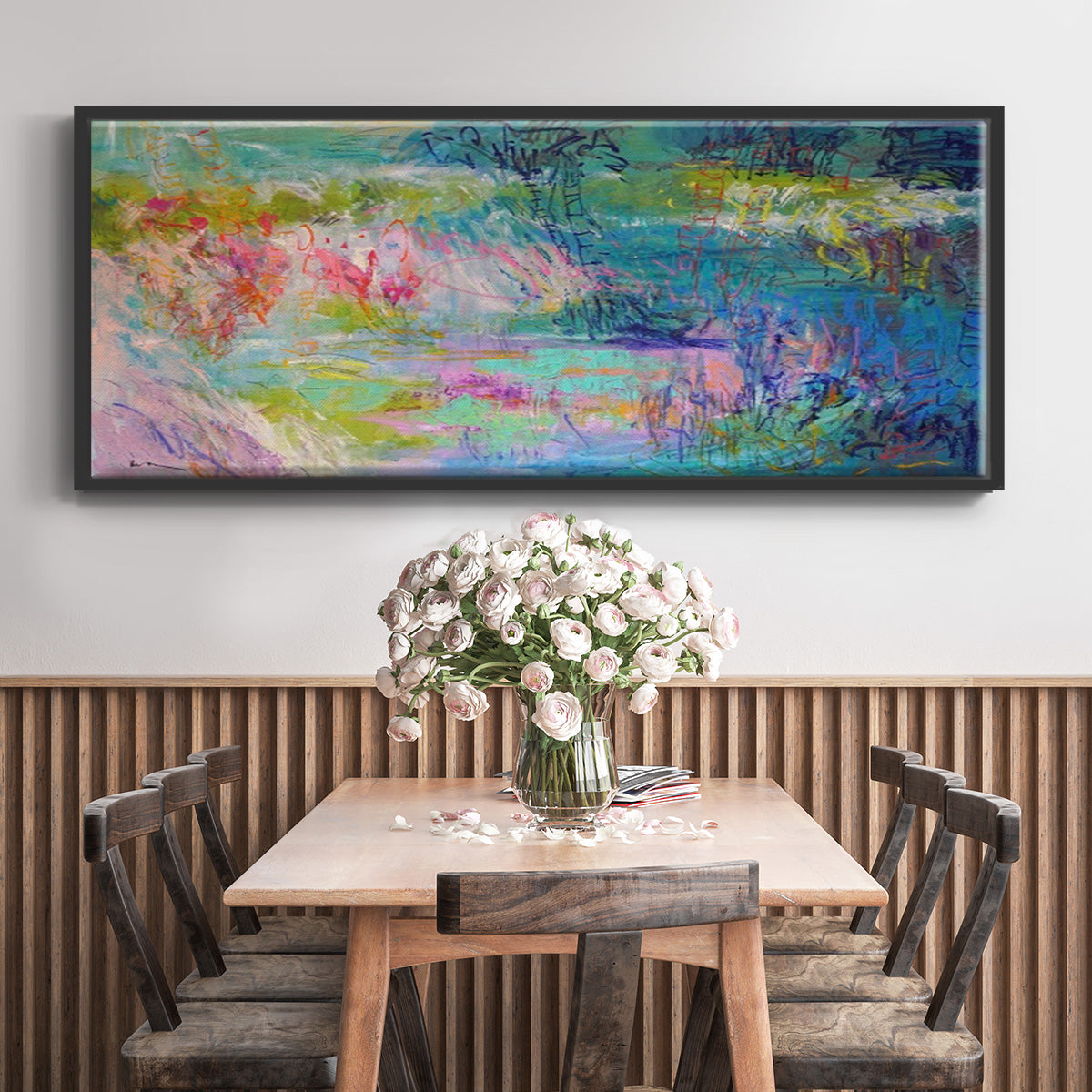 Floating on a Dream - Floater Framed Canvas Print