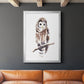 Barred Owl Impressions I - Modern Framed Canvas Print