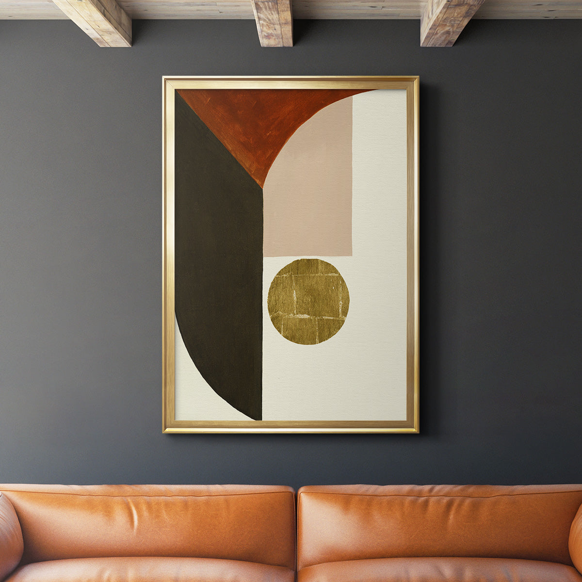 High Notes II - Modern Framed Canvas Print