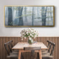Chalky Misty Autumn Forest View - Floater Framed Canvas Print