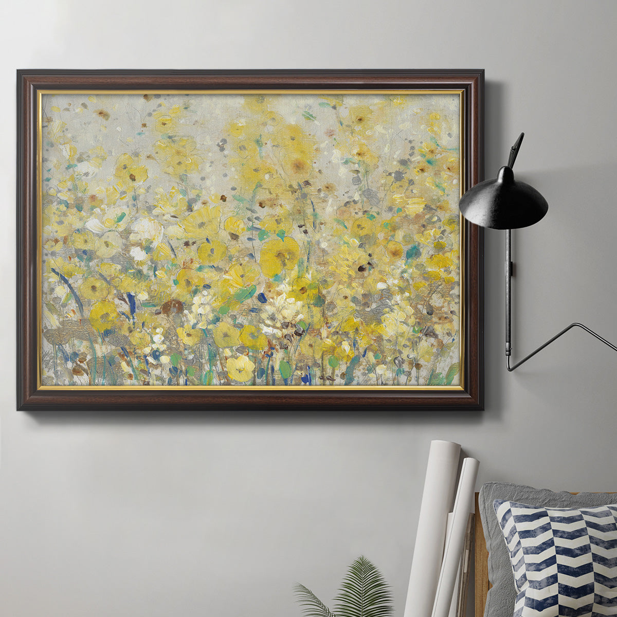 Cheerful Garden I Premium Framed Canvas- Ready to Hang