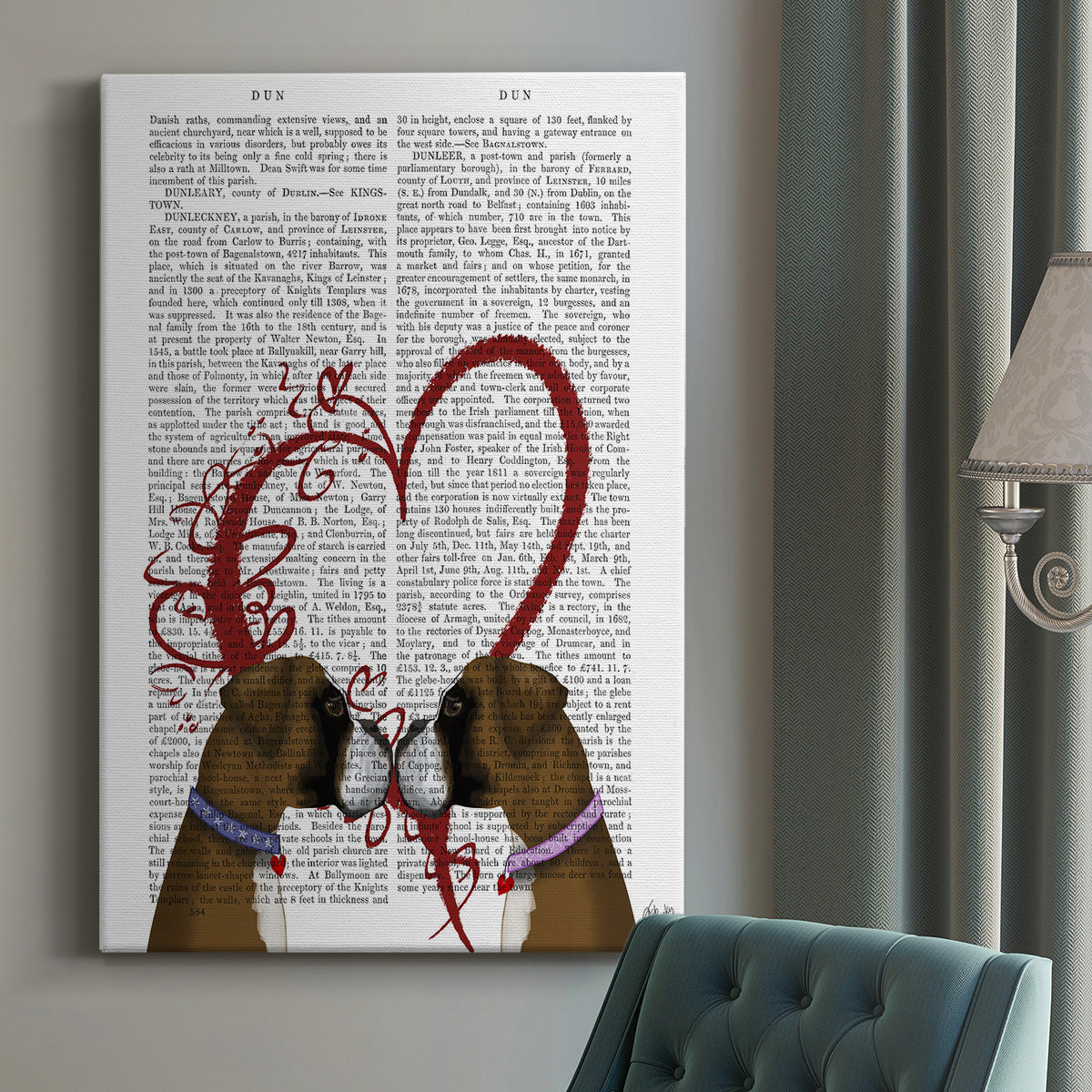 Boxer Love Premium Gallery Wrapped Canvas - Ready to Hang