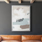 Neutral Wash II - Modern Framed Canvas Print