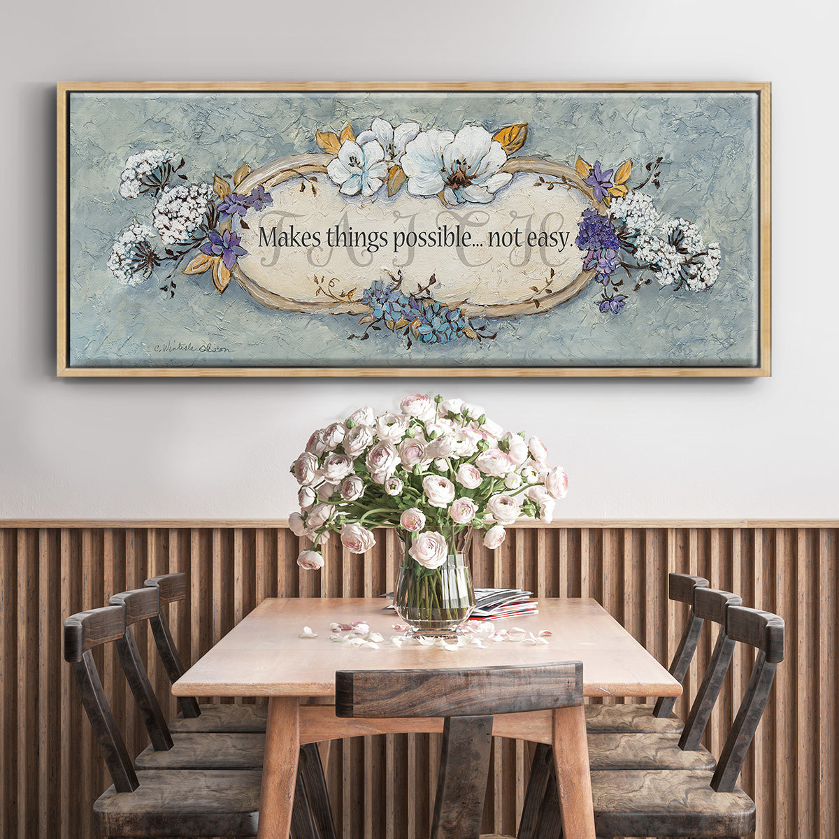 Faith - Floater Framed Canvas Print