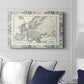 Bordered Map of Europe - Canvas Art Print