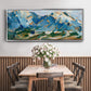 Blue Mountain Peaks I - Floater Framed Canvas Print