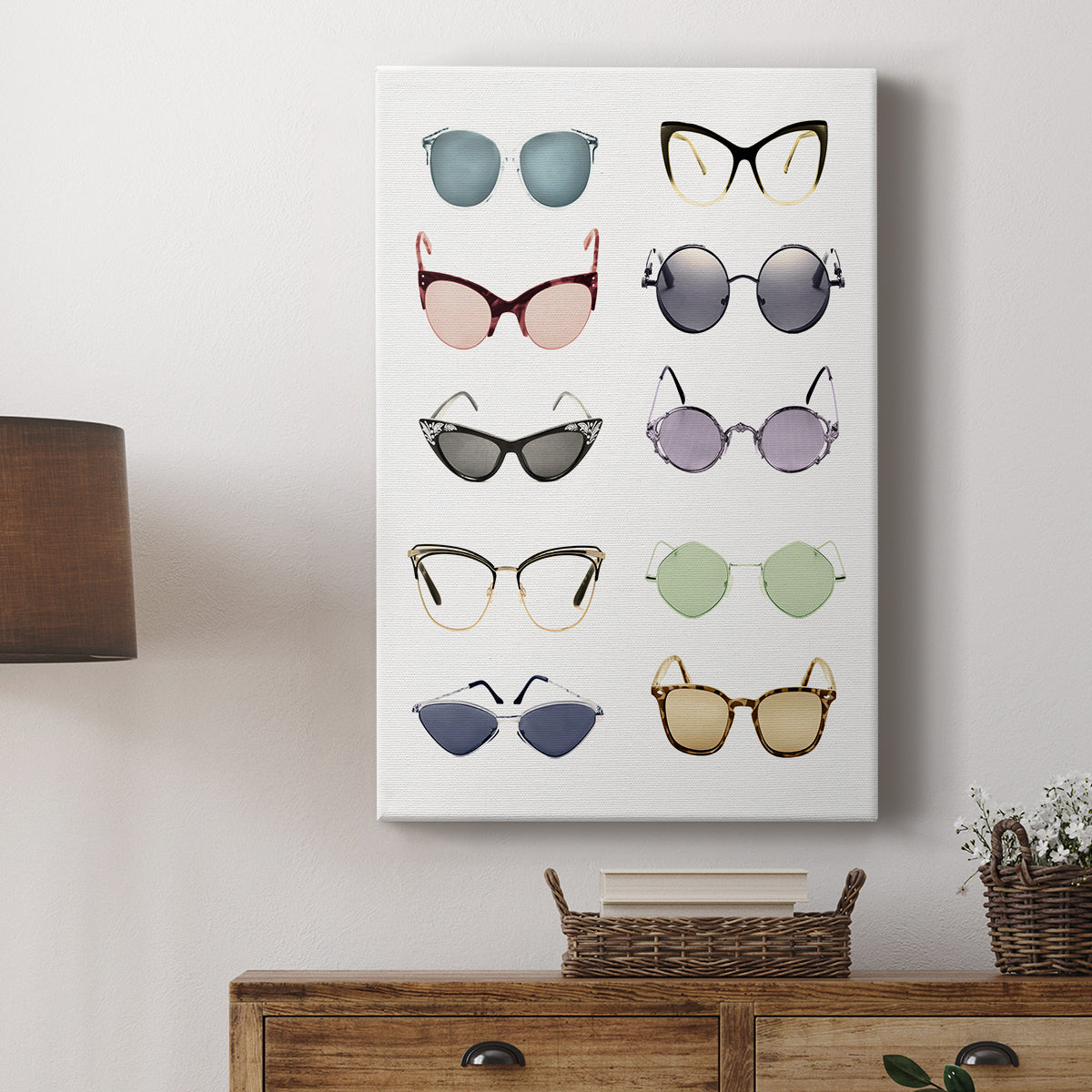 Vintage Glasses I - Canvas Art Print