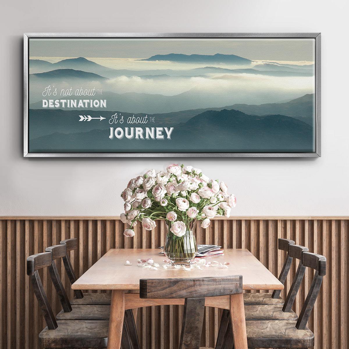 The Journey - Floater Framed Canvas Print