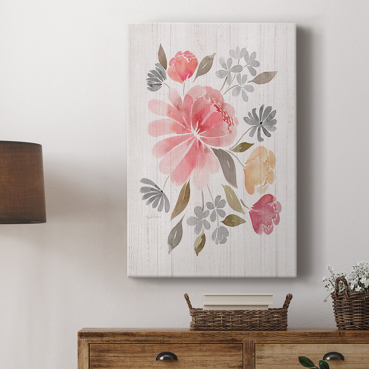 Loose Peonies I - Canvas Art Print