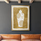 Golden Urn II - Modern Framed Canvas Print
