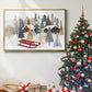 Christmas Chalet Collection A - Framed Gallery Wrapped Canvas in Floating Frame