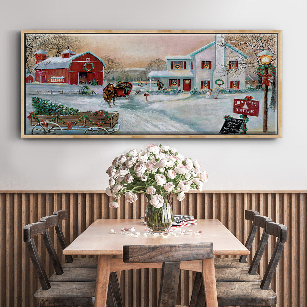 Christmas Tree Farm - Floater Framed Canvas Print