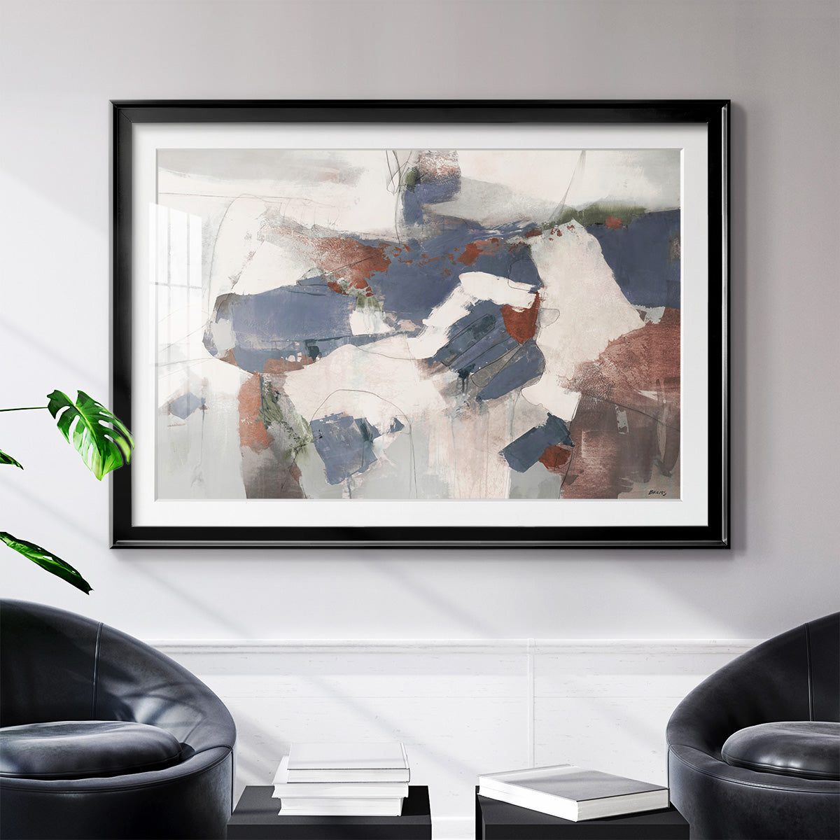 Coral Abstract - Modern Framed Art Print