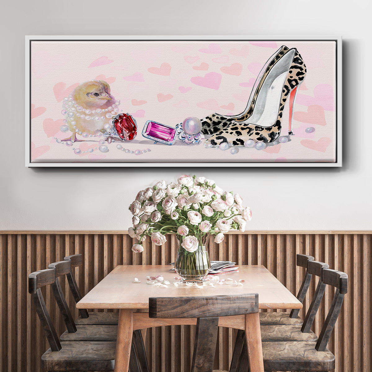 Cute Couture Collection D - Floater Framed Canvas Print