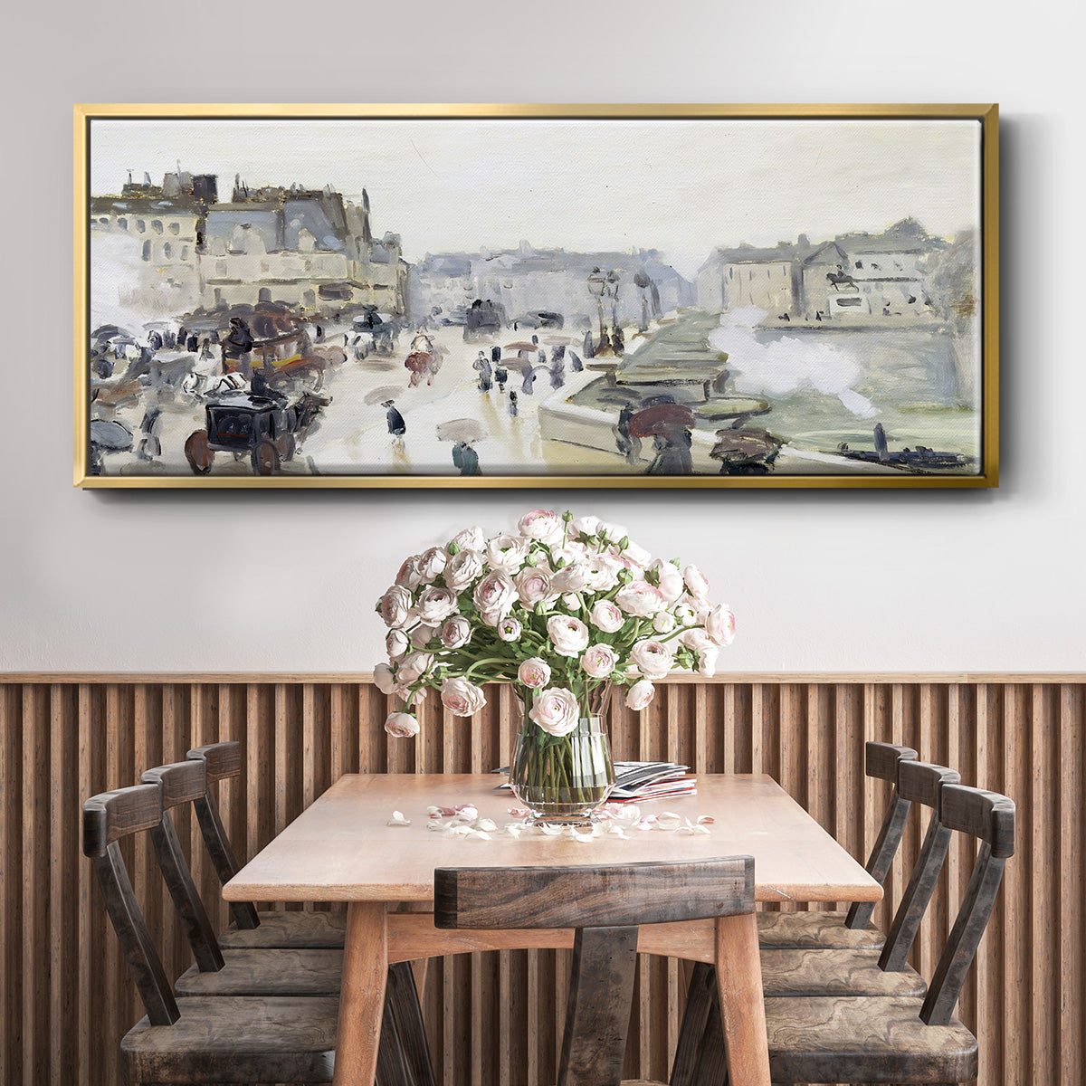 The Pont Neuf, 1872 - Floater Framed Canvas Print