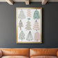 Christmas Tree Sketchbook I - Modern Framed Canvas Print