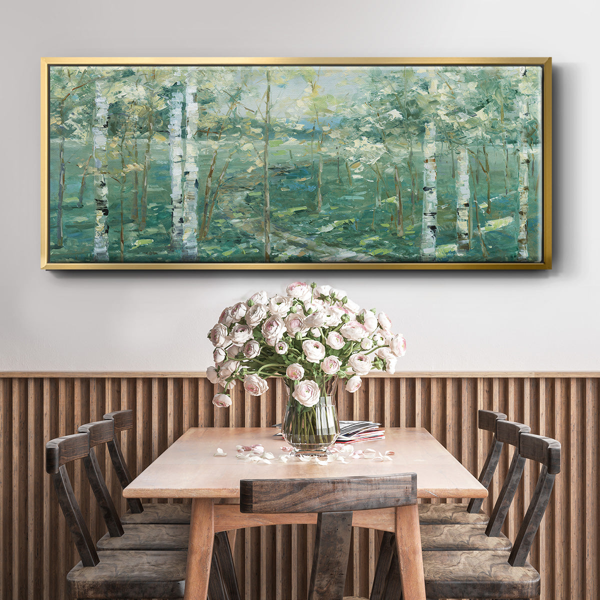 Meadow Light - Floater Framed Canvas Print