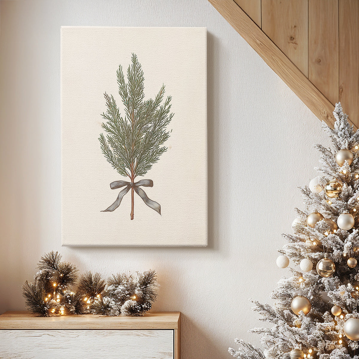 Frostlit Dusk Whisper - Canvas Art Print