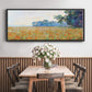 Oat and Poppy Field, 1890 - Floater Framed Canvas Print