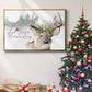 Holiday Deer Collection A - Floater Framed Canvas Print